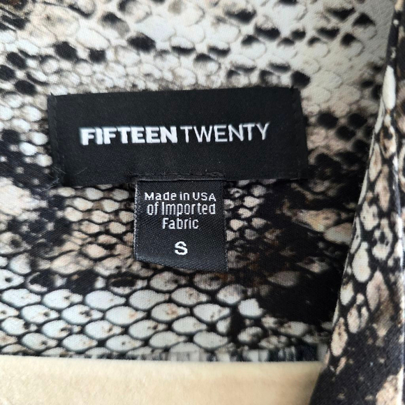 FIFTEEN TWENTY Dress Size S Snake Print - Picture 3 of 12